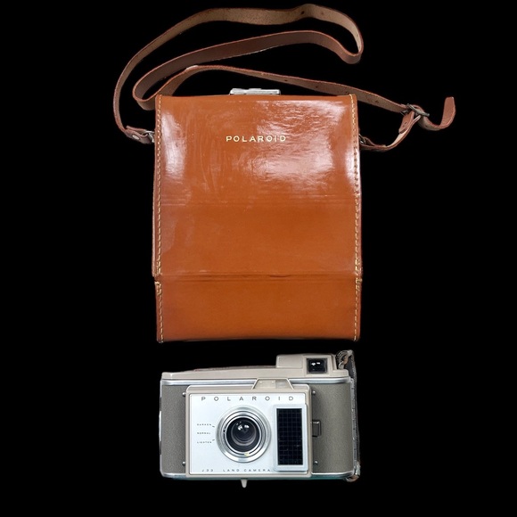 RARE Polaroid J33 Land Camera w/Original Leather Case - Picture 14 of 15
